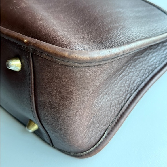 Vintage Coach Legacy Zip 9966 Mahogany Brown Leather Crossbody Shoulder Bag - Picture 5 of 14